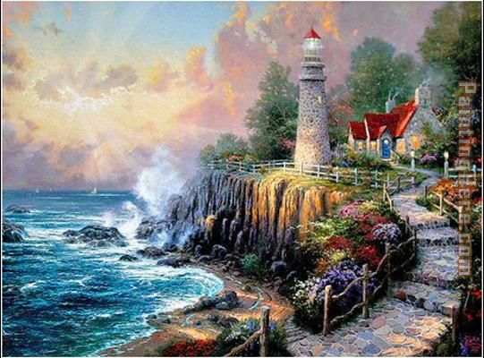 The Light of Peace painting - Thomas Kinkade The Light of Peace art painting